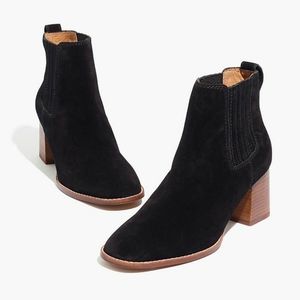 Madewell Kat Chelsea Boot (8M Black Suede)